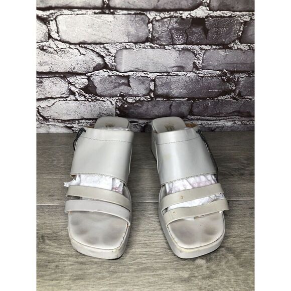 Bagnoli & Bonifacio Ivory Leather Strap Wedge Sandals Women Sz 40EU/9.5M US - Picture 16 of 16